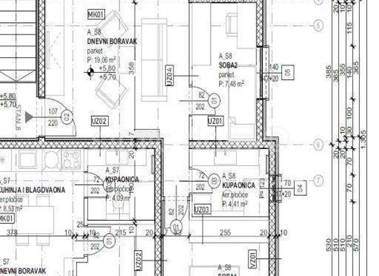 Wohnung zum Kauf 265.000 € 2 Zimmer 72 m² 2. Geschoss Trogir