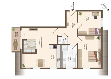 Wohnung zum Kauf provisionsfrei 369.000 € 3 Zimmer 90,1 m² Watterdingen Tengen 78250