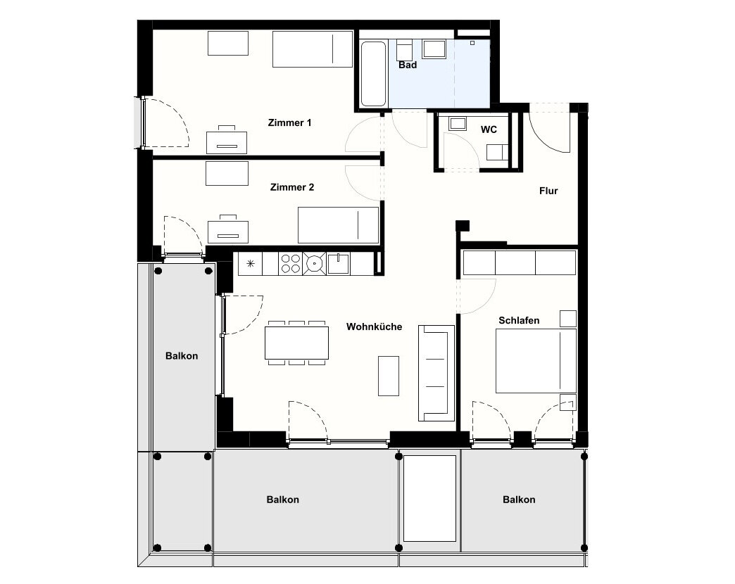 Wohnung zur Miete 1.290 € 4 Zimmer 107 m²<br/>Wohnfläche 2.<br/>Geschoss Nonnenstieg 74b Nonnenstieg Göttingen 37075