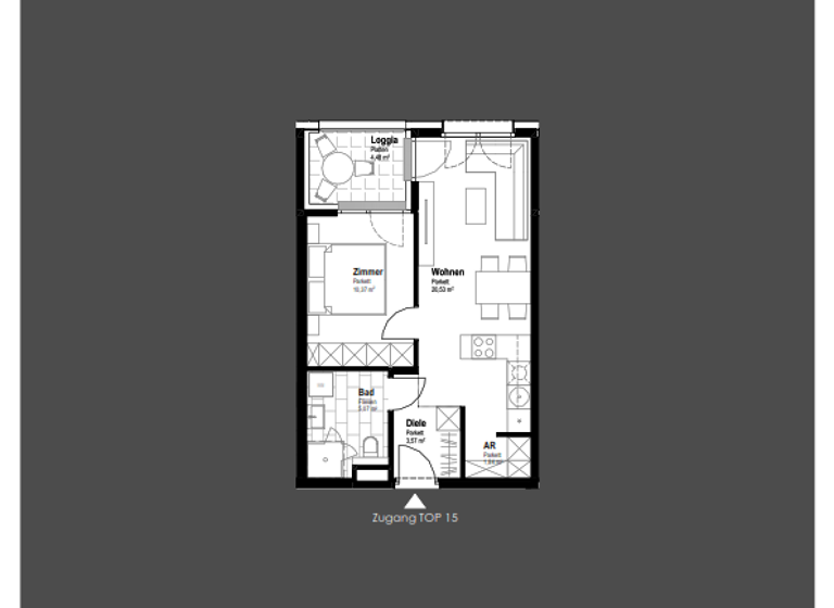 Wohnung zum Kauf 230.400 € 2 Zimmer 41,4 m² 1. Geschoss Schwechat 2320