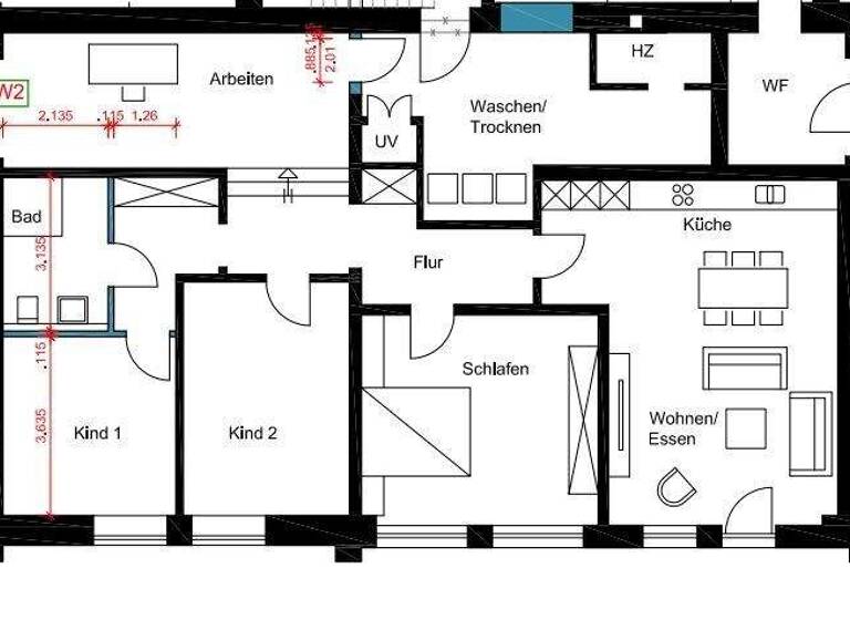 Wohnung zur Miete 1.020 € 4 Zimmer 130,9 m² frei ab 01.03.2026 Püsselbüren Ibbenbüren / Püsselbüren 49479