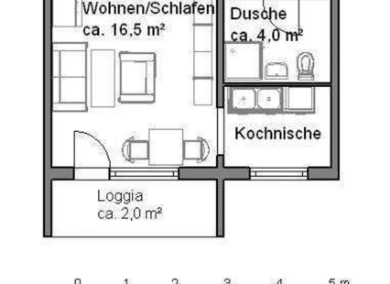 Studio zur Miete 250 € 1 Zimmer 29,2 m² 3. Geschoss frei ab sofort Weinbergsweg 9 Thale 06502