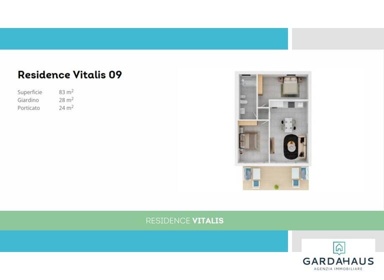 Wohnung zum Kauf - Erstbezug 465.000 € 3 Zimmer 73 m² 1. Geschoss frei ab sofort Via Tavola Costermano Sul Garda 37010