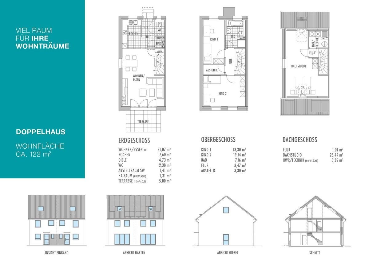 Doppelhaushälfte zum Kauf 597.900 € 4 Zimmer 124,9 m²<br/>Wohnfläche 221,5 m²<br/>Grundstück Bahnhofstraße 25/1 Kochendorf Bad Friedrichshall 74177