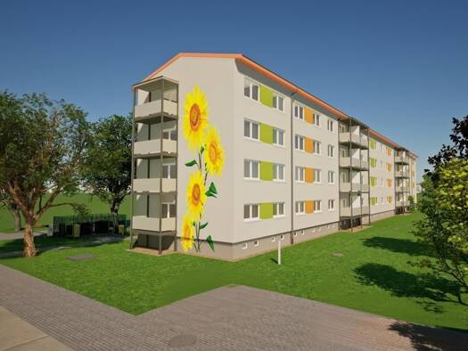 Wohnung zur Miete nur mit Wohnberechtigungsschein 315 € 1 Zimmer 42 m² 2. Geschoss Johann-Gottfried-Herder-Straße 29 Hoyerswerda Hoyerswerda 02977