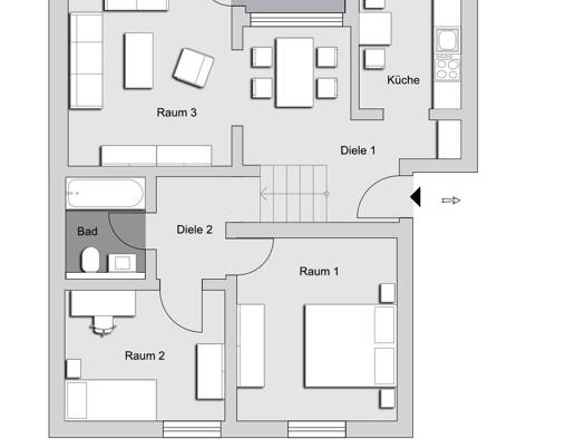 Wohnung zur Miete 669 € 3 Zimmer 64,6 m² 1. Geschoss frei ab sofort Horchheimer Höhe 8 Horchheimer Höhe Koblenz 56076