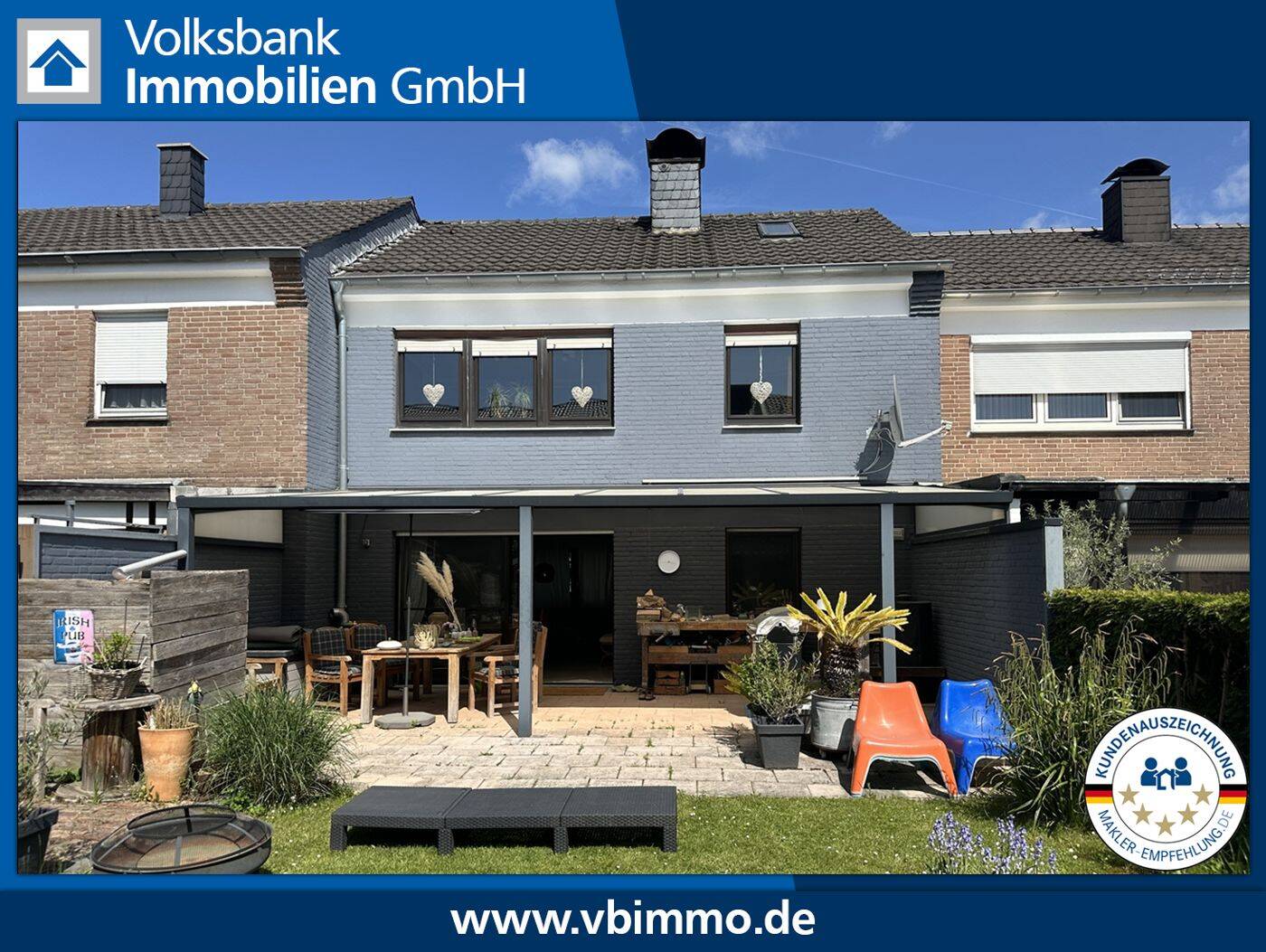 Gemütliches Reihenhaus in ruhiger Wohnlage mit schönem Garten und Garage