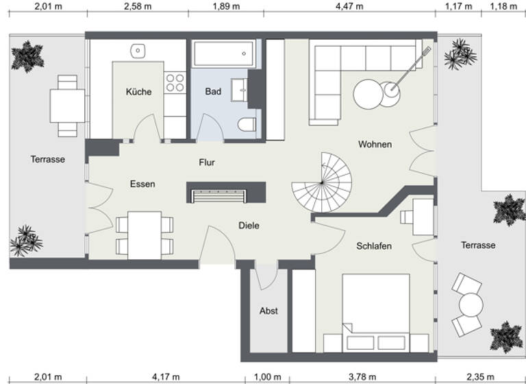 Wohnung zum Kauf 426.000 € 3 Zimmer 103 m²<br/>Wohnfläche Büchenbach Erlangen / Büchenbach 91056