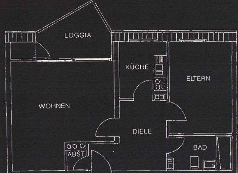 Wohnung zur Miete 515 € 2 Zimmer 61 m² 2. Geschoss frei ab 01.05.2026 Christian-Albrecht-Straße 75 Schleswig 24837