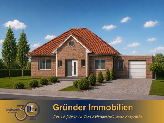 Bungalow zum Kauf - Erstbezug 479.000 € 3 Zimmer 133 m² 1.000 m² Grundstück Großenging Lindern (Oldenburg) 49699