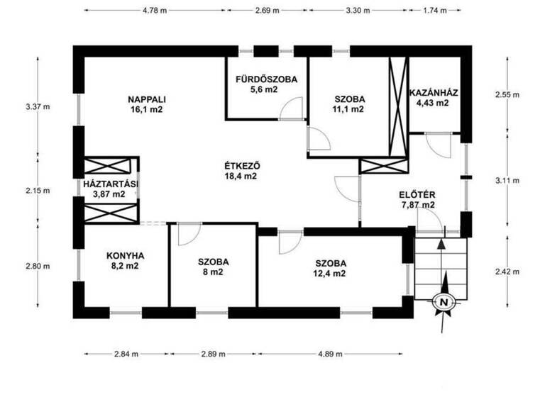 Einfamilienhaus zum Kauf 281.900 € 4 Zimmer 109 m² 859 m² Grundstück frei ab sofort Balatonkeresztúr 8648