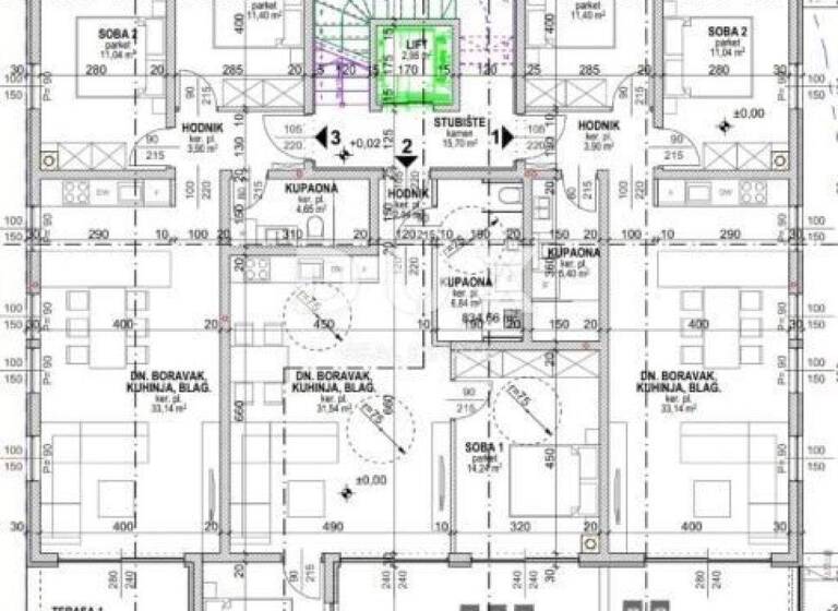 Wohnung zum Kauf 322.800 € 3 Zimmer 87 m² Povljana