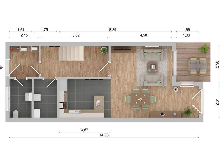 Reihenendhaus zum Kauf 559.000 € 5 Zimmer 165 m² 90 m² Grundstück Bad Schwartau 23611