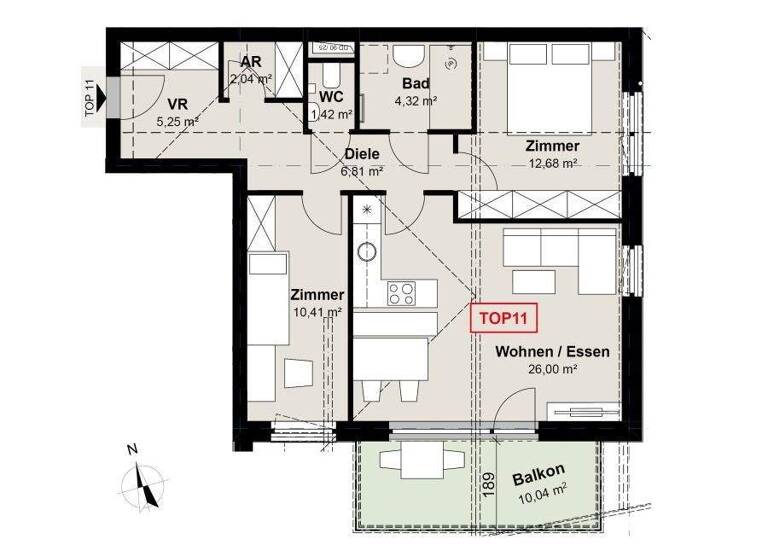 Wohnung zur Miete 1.604 € 3 Zimmer 68,9 m² Leogang 5771