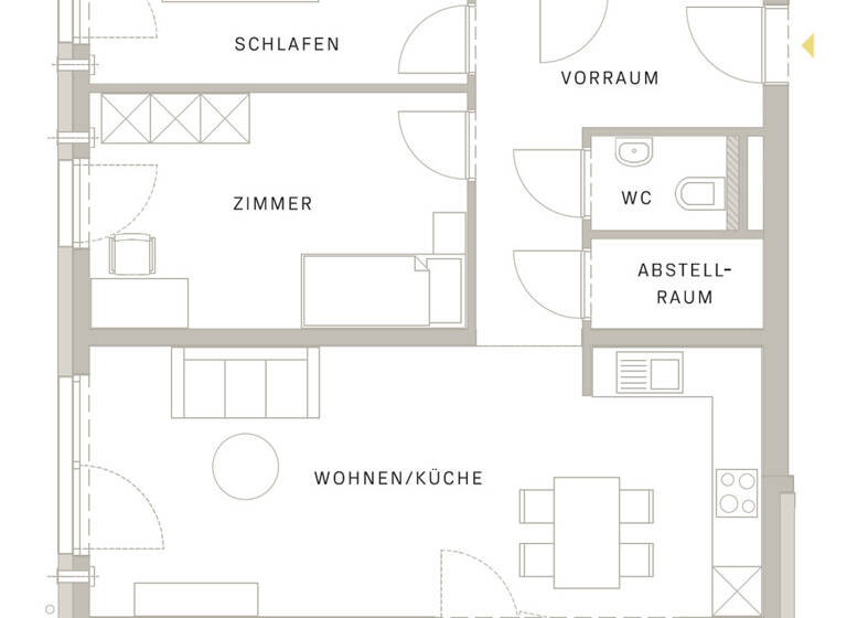 Wohnung zum Kauf provisionsfrei 445.440 € 3 Zimmer 73,9 m² 1. Geschoss Radstadt 5550