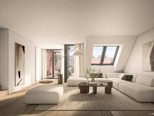 Wohnung zum Kauf - Erstbezug 1.890.000 € 3 Zimmer 132,6 m² 6. Geschoss Rögergasse 14B Alsergrund 1090
