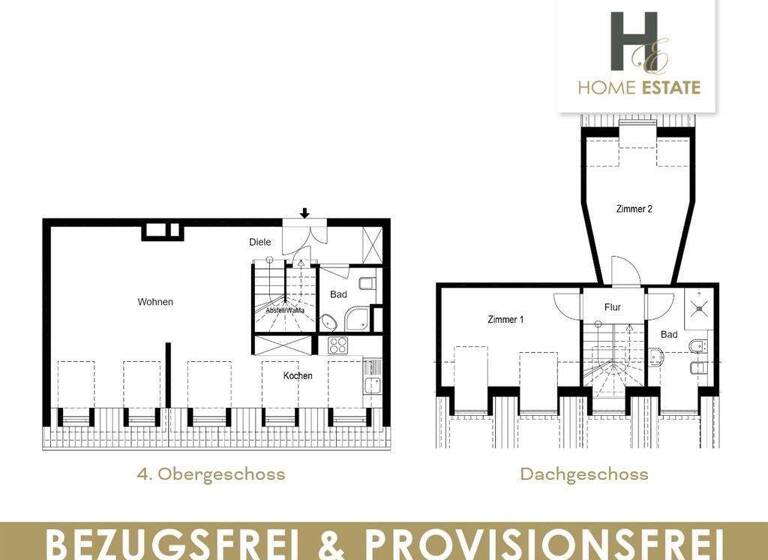 Maisonette zum Kauf - Erstbezug provisionsfrei 420.000 € 3 Zimmer 90 m² 4. Geschoss frei ab sofort Kurt Eisner Strasse 66 Südvorstadt Leipzig 04275
