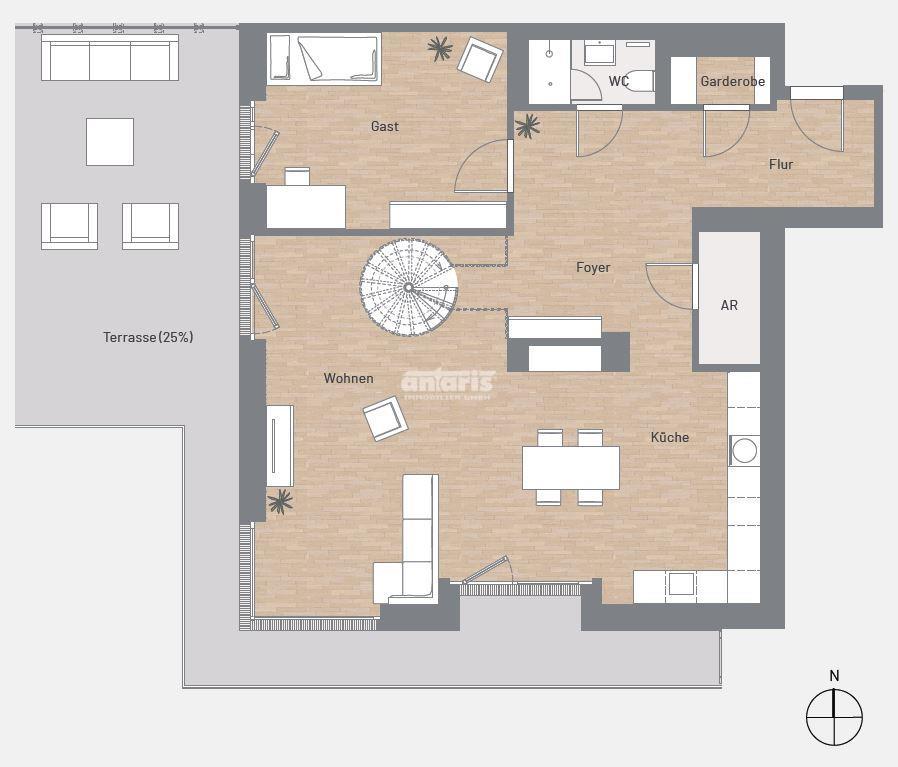 Wohnung zur Miete 3.001 € 4,5 Zimmer 250,9 m²<br/>Wohnfläche Altstadt Erfurt 99084