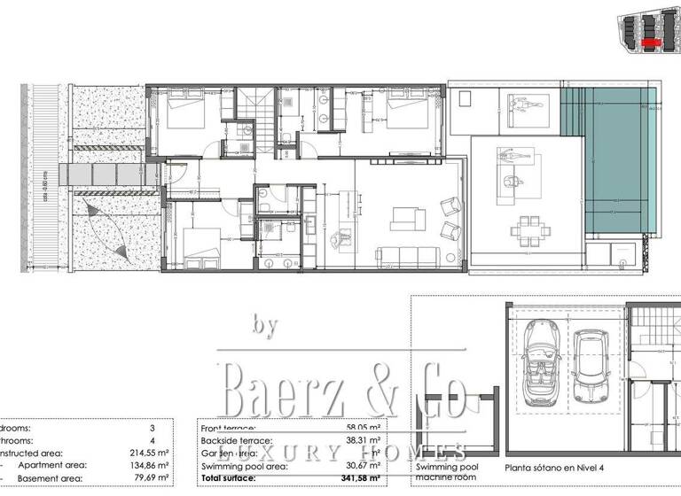 Penthouse zum Kauf 1.525.000 € 4 Zimmer 241 m² rokabella costa adeje