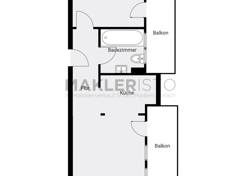 Wohnung zum Kauf 135.000 € 2 Zimmer 51,6 m² 1. Geschoss Hans-Oster-Straße 13 Gohlis-Nord Leipzig 04157