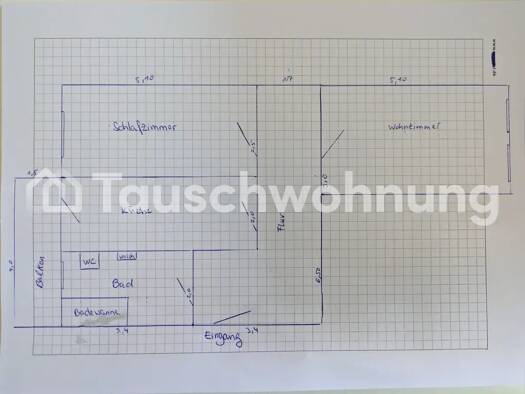 Wohnung zur Miete Tauschwohnung 500 € 2 Zimmer 61 m² 1. Geschoss Leipziger Vorstadt Dresden 01097