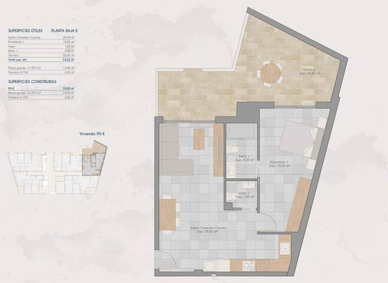 Studio zum Kauf 183.000 € 1 Zimmer 59 m² San Pedro del Pinatar 30740