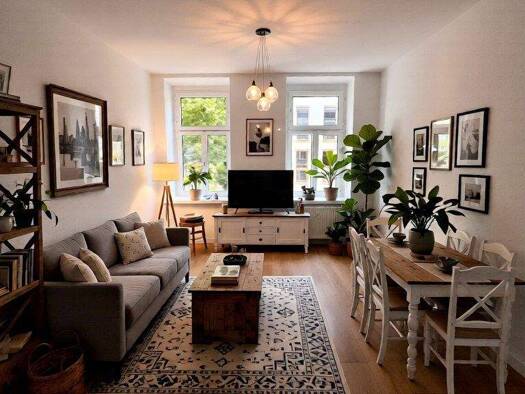 Wohnung zur Miete 749 € 2 Zimmer 55 m² 1. Geschoss Meusdorfer Straße 57 Connewitz Leipzig 04277