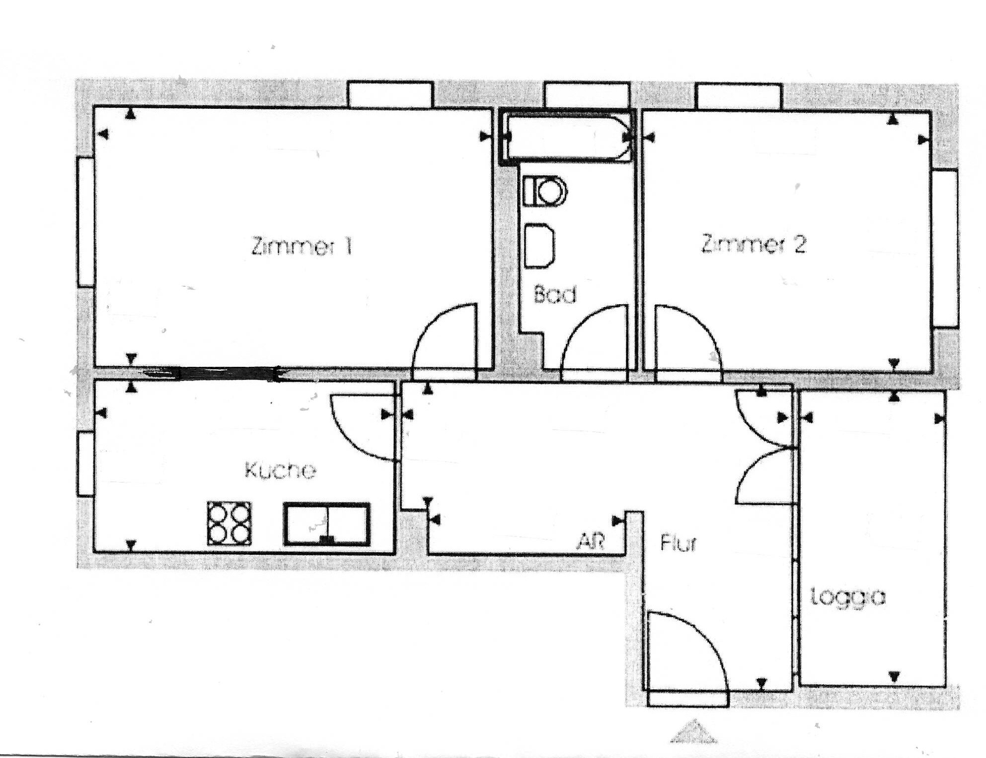 Wohnung zur Miete nur mit Wohnberechtigungsschein 583 € 2 Zimmer 65,4 m²<br/>Wohnfläche ab sofort<br/>Verfügbarkeit Schweizer Tal 44 Französisch Buchholz Berlin 13127