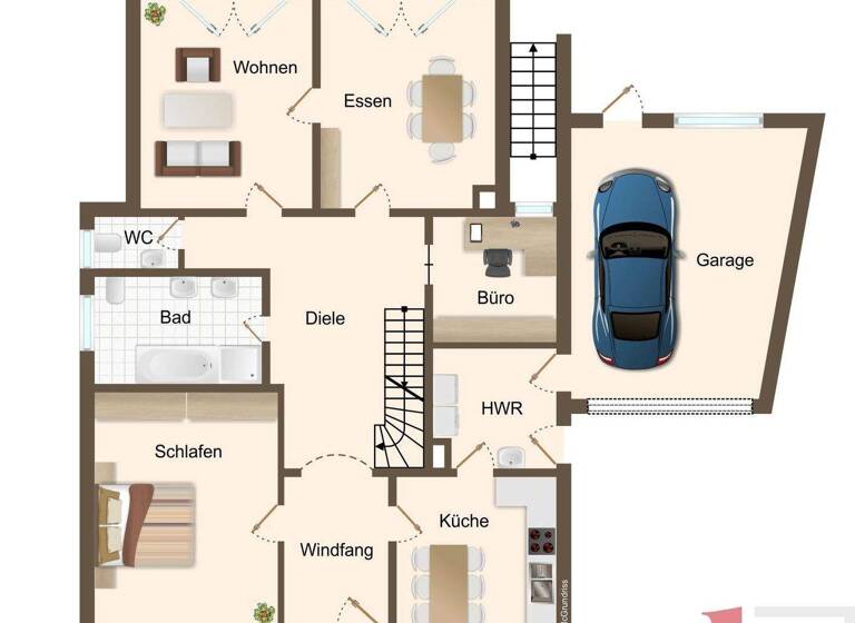 Einfamilienhaus zum Kauf 425.000 € 9 Zimmer 204,8 m² 860 m² Grundstück Kroge Lohne (Oldenburg) 49393