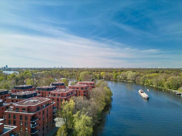 Wohnung zur Miete - Erstbezug 2.349 € 4 Zimmer 121,4 m² 2. Geschoss Wäscherinnenweg 2 Köpenick Berlin 12555