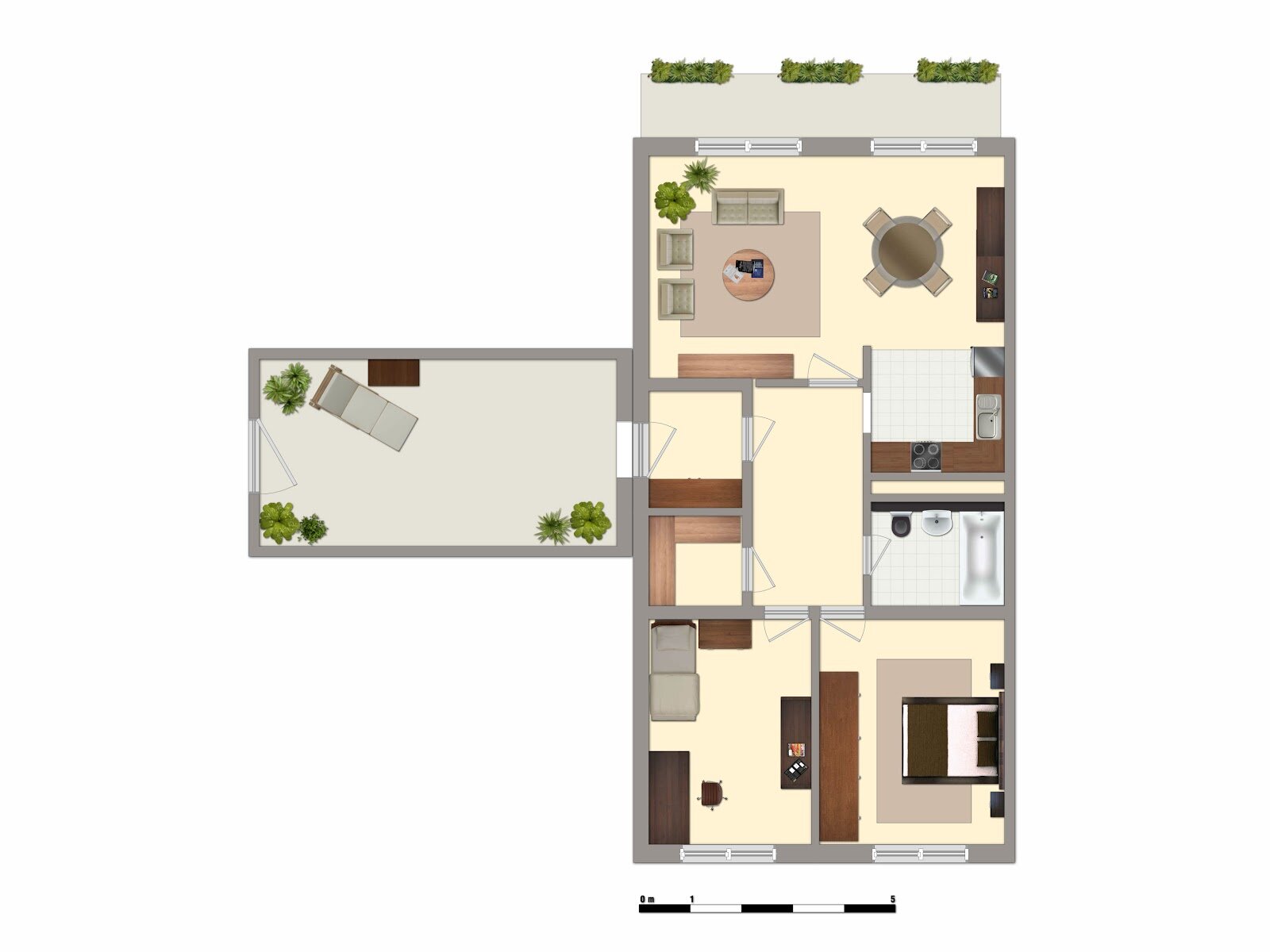 Wohnung zur Miete 445 € 3 Zimmer 72,8 m²<br/>Wohnfläche 4.<br/>Geschoss Oleanderweg 1 Nördliche Neustadt Halle (Saale) 06122