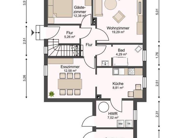 Einfamilienhaus zum Kauf 327.000 € 7 Zimmer 135 m² 449 m² Grundstück Dwoberg/Ströhen Delmenhorst / Ströhen 27753