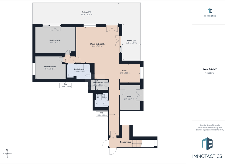 Wohnung zum Kauf - Erstbezug provisionsfrei 676.000 € 4 Zimmer 154 m² 3. Geschoss Bingen Bingen am Rhein 55411