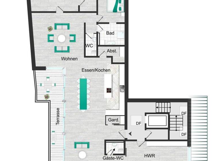 Penthouse zur Miete 3.800 € 5 Zimmer 328 m² frei ab sofort Bad Nauheim 61231