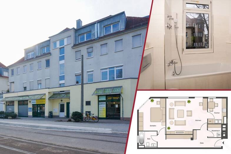 Wohnung zum Kauf 154.000 € 2 Zimmer 65,7 m² 2. Geschoss Österreicher Straße 22 Laubegast Dresden 01279