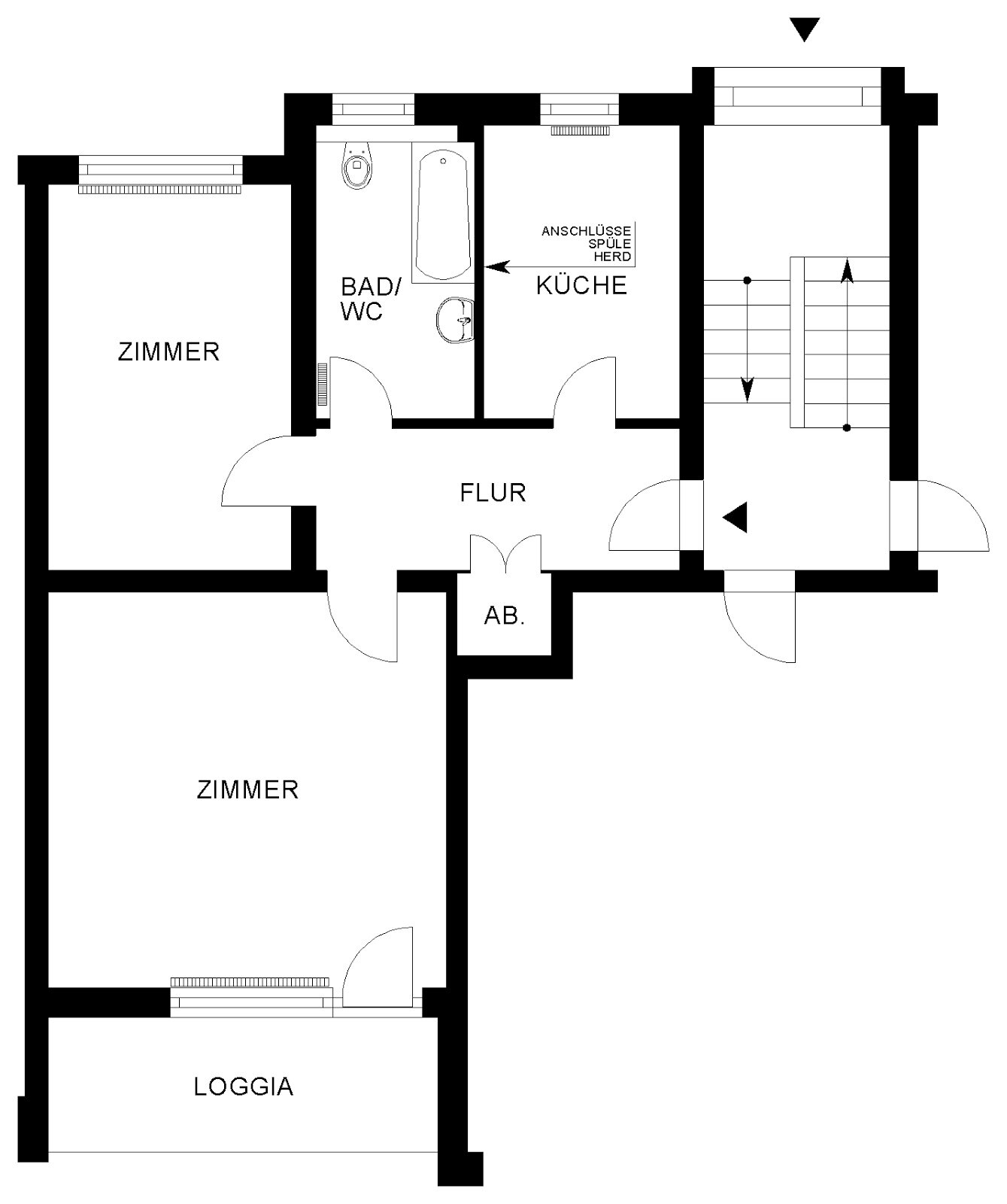 Wohnung zur Miete nur mit Wohnberechtigungsschein 375 € 2 Zimmer 64,2 m²<br/>Wohnfläche 3.<br/>Geschoss 01.02.2025<br/>Verfügbarkeit Neubrandenburger Str. 11 Westhagen Wolfsburg 38444