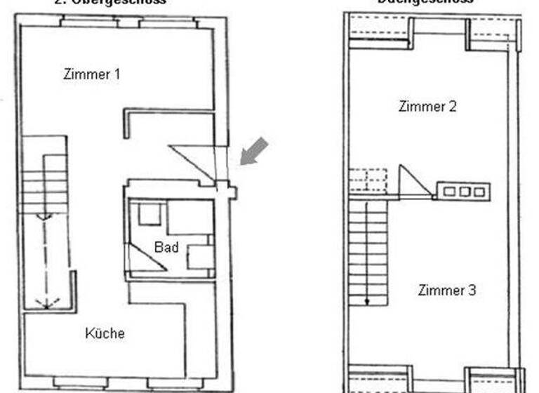 Wohnung zur Miete 440 € 58,7 m² 2. Geschoss frei ab 01.08.2026 Neuendorfer Str. 2 Altstadt Brandenburg an der Havel 14770