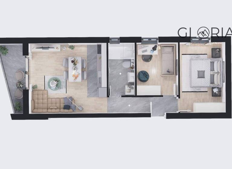 Wohnung zum Kauf 180.000 € 2 Zimmer 50 m² 1. Geschoss Kastela