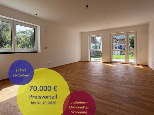 Maisonette zum Kauf - Erstbezug provisionsfrei 1.079.900 € 5 Zimmer 127,6 m² frei ab sofort Ringbergstraße 18 Sauerlach Sauerlach 82054
