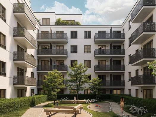 Wohnung zum Kauf - Neubau provisionsfrei als Kapitalanlage geeignet 533.445 € 2 Zimmer 50,3 m² Eckertstraße 8-11 Friedrichshain Berlin 10249