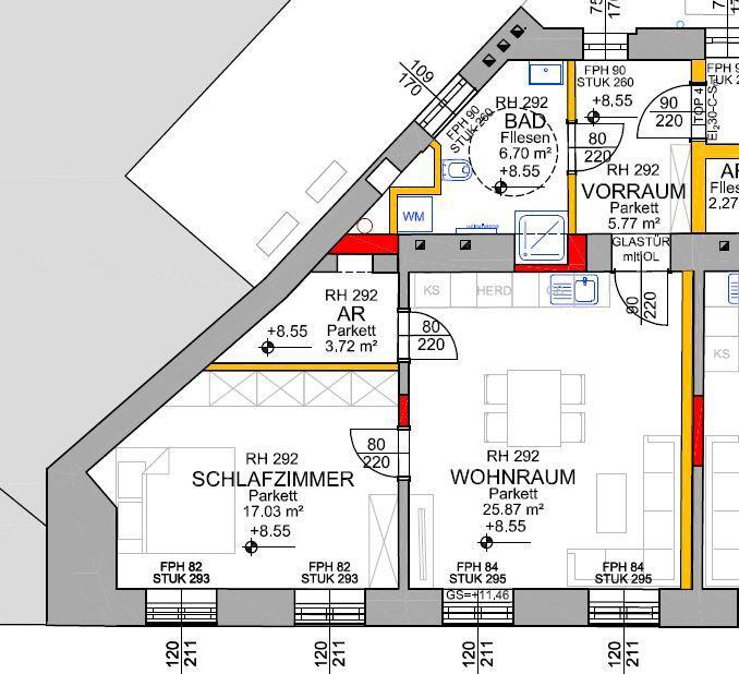 Wohnung zur Miete 617 € 2 Zimmer 59,1 m²<br/>Wohnfläche SCHMIDTORSTRASSE 6 Linz Linz 4020