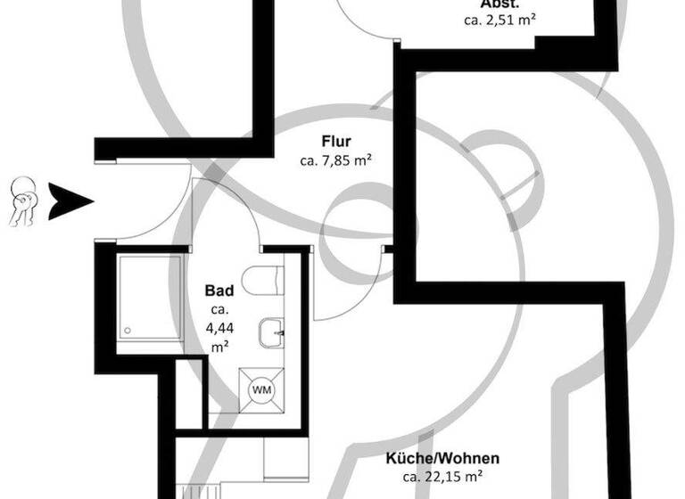 Wohnung zum Kauf - Erstbezug provisionsfrei 535.000 € 2 Zimmer 52 m² 1. Geschoss Steenwisch 30 Stellingen Hamburg 22527