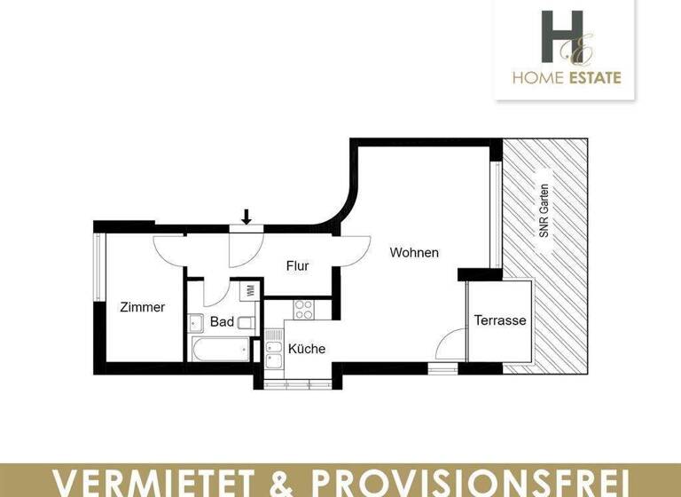 Terrassenwohnung zum Kauf provisionsfrei 190.000 € 2 Zimmer 55 m² EG An den Eichen 4B Ruhlsdorf Teltow 14513
