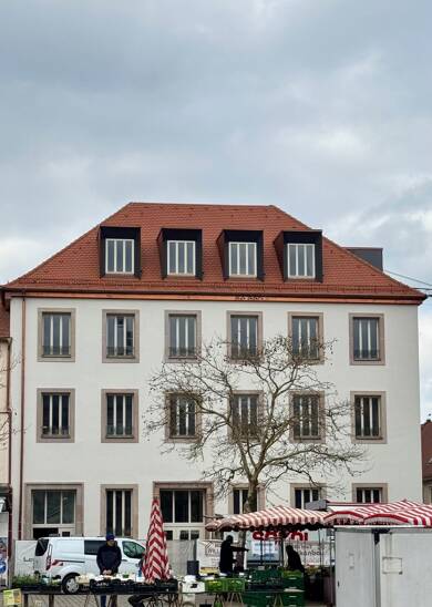 Terrassenwohnung zur Miete 1.527 € 2 Zimmer 80,5 m² 4 Geschosse frei ab 01.07.2025 Paulistraße 1 Innenstadt Erlangen 91054