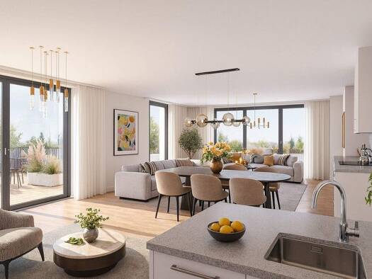 Terrassenwohnung zum Kauf - Erstbezug 708.000 € 4 Zimmer 88,6 m² EG Weißensee Berlin 13086