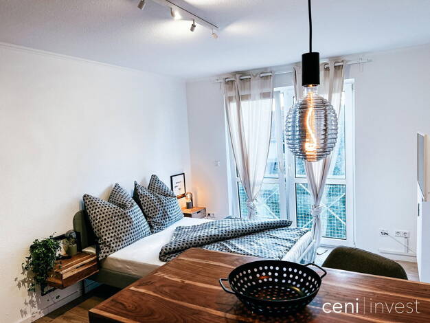 Studio zur Miete 580 € 1 Zimmer 25 m² 2. Geschoss Neckarauer Straße 217 Almenhof Mannheim 68199