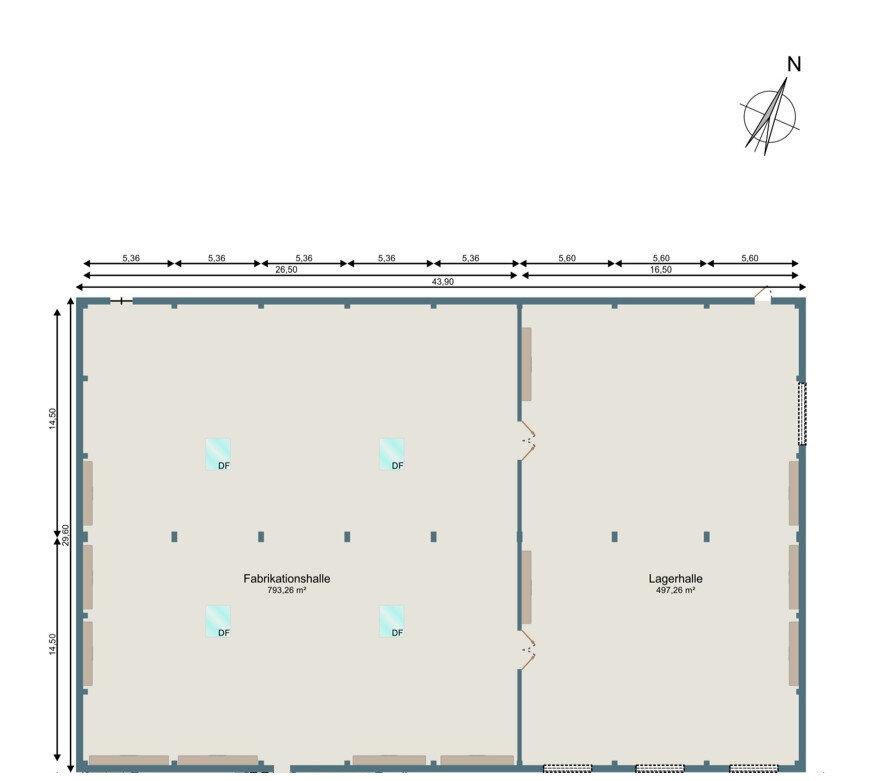 Produktionshalle zur Miete 3.875 € 645,5 m²<br/>Lagerfläche Stadtgebiet Landsberg am Lech 86899