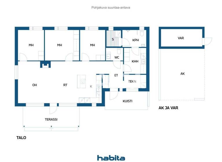 Einfamilienhaus zum Kauf 207.000 € 4 Zimmer 97,5 m² 976 m² Grundstück Kivikankaankuja 2 Raahe 92140