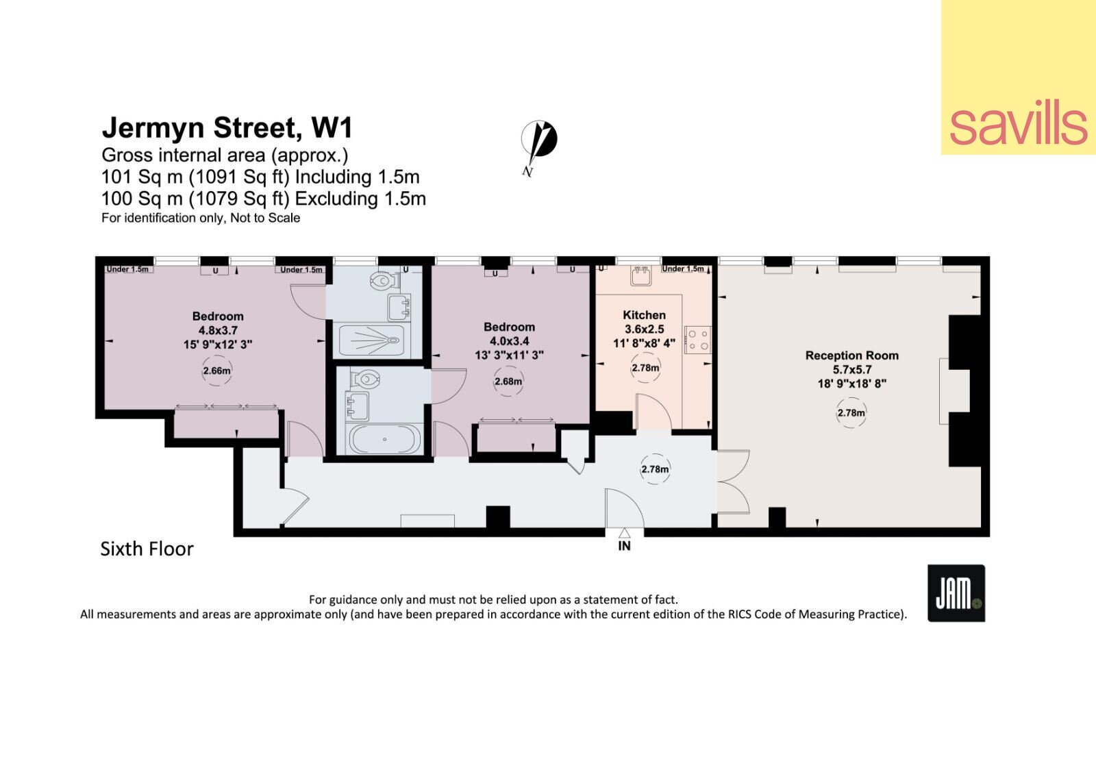 Wohnung zum Kauf provisionsfrei 3.265.350 € 3 Zimmer 101,4 m²<br/>Wohnfläche City of Westminster SW1Y 6NP