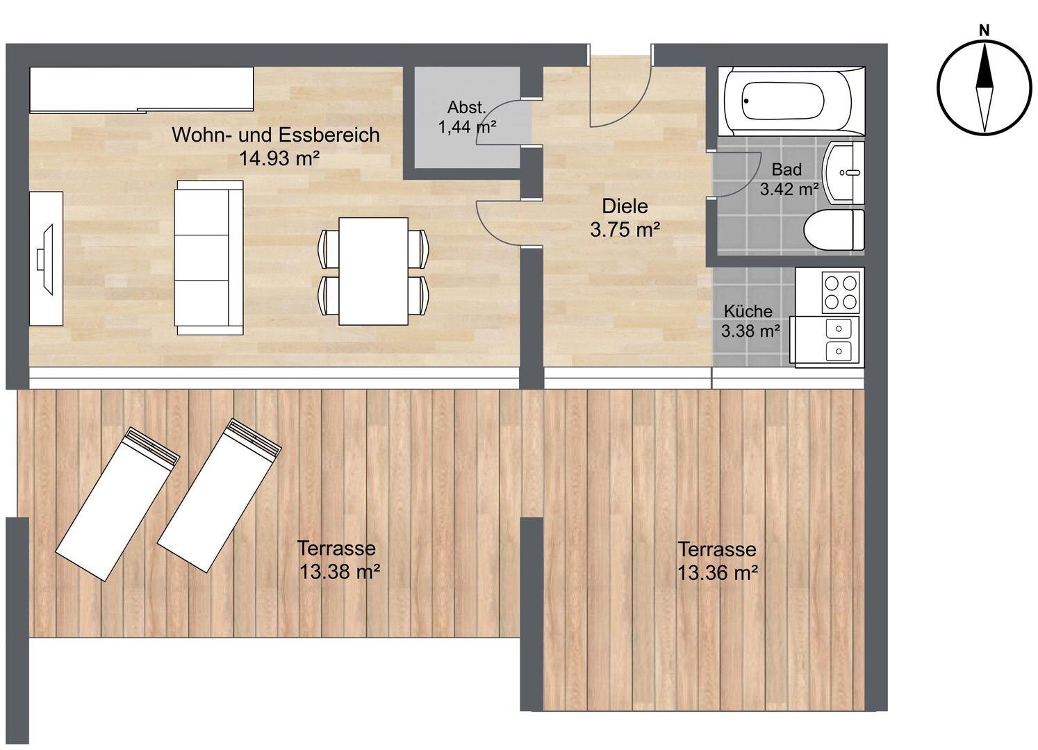 Penthouse zur Miete 1.350 € 1 Zimmer 40 m²<br/>Wohnfläche 5.<br/>Geschoss Am Westbad München 81241